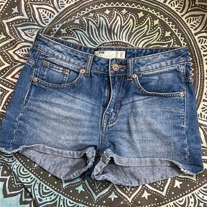 FB Sister High Waist Jean Shorts